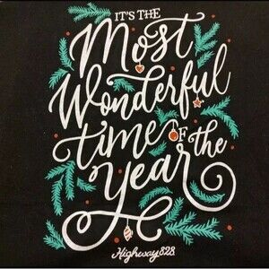 It's the Most Wonderful Time of the Year Christmas Graphic Tshirt Size L / XL